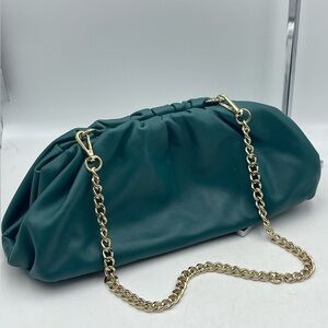 INC: Soft Faux Leather Clutch Purse / Shoulder Bag with 2 Interchangeable Straps